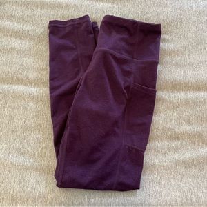 Zyia plum warmth leggings